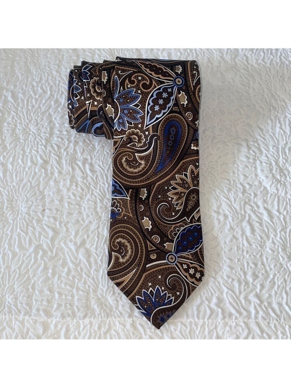 GEOFFREY BEENE Paisley Silk Necktie